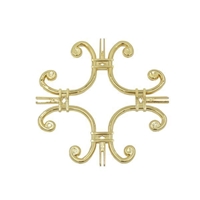 Узор Вензель для раскладки 5,5х7,5 мм золотой